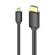 Vention AGIBF HDMI-D to HDMI-A Cable, 4K 60Hz, 1m, Black