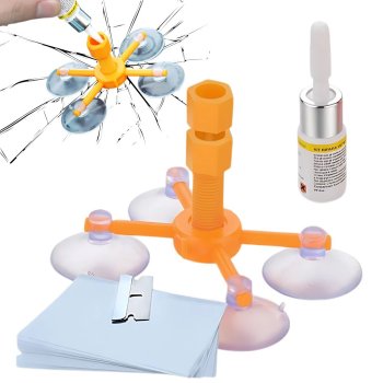 Vējstiklu remonta komplekts plaisu un šķembu labošanai