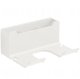 Wall Mount Hair Dryer Holder Bathroom Shelf Organizer, White