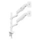 Ergo Office ER-692 W Dual Monitor Mount, Gas Spring, 17\"-32\", 1-10kg, White
