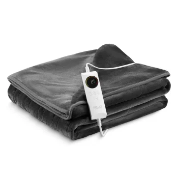 4FIZJO Heated Electric Blanket 180 x 160 cm, Grey