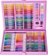 168-Piece Art Set for Drawing and Painting in a Portable Case, Pink