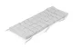 Garden Lounger Cushion with Ties 145 x 52 cm ModernHome, Grey