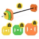 4FIZJO Folding Barbell Set with Bitumen Weight Plates 20 kg