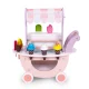 Ecotoys Wooden Ice Cream Cart for Kids, 12 Elements
