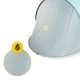 4FIZJO Pop-Up Self-Assembling Beach Tent Mint Grey