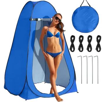 Portable Beach & Camping Tent - Changing Room, Shower, Toilet, Blue