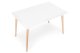 Modern Rectangular Dining Table 120x80 cm for Kitchen & Living Room ModernHome, White
