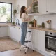 ModernHome 2-Step Folding Steel Ladder