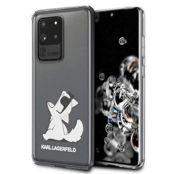 Karl Lagerfeld Samsung Galaxy S20 Ultra Case Choupette Fun, Transparent