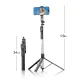 Orico SPM190 Selfie Stick Tripod with 1/4\" Mount & Bluetooth 5.2, Black