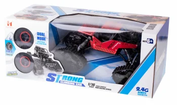RC Rock Crawler 4x4 LHC012 2-in-1 Remote Control Car, Red