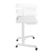 Maclean MC-903W Ergonomic Laptop Desk with Adjustable Height, White