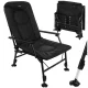 Trizand Adjustable Fishing Chair with Armrests, Black
