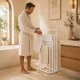 Modernhome Freestanding Towel Stand, 4 Tiers, White