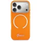 Guess IML Script Metal MagSafe Phone Case Cover iPhone 17 Pro Max - Orange