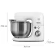 ELDOM WRK1200 Planetary Stand Mixer, 5 L, 1500 W, White