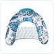 Inflatable Swimming Water Couch Mattress with Bottle Holder, Blue