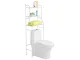 Over-the-Toilet Bathroom Storage Rack, 3 Shelves, White