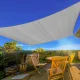 Multigarden 19194G GRAY Square Sun Shade Sail 3x3 m, Grey