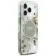 Guess IML Flower & Tonal Circle MagSafe case for iPhone 18 Pro / 17 Pro, green