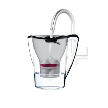 Water Filter Pitcher BWT Aqualizer Home 125640995 2.7L with 2 Cartridges, Black