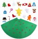 Felt Christmas tree 50 cm x 70 cm DIY