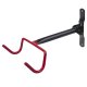 Maclean MC-430 Wall-Mounted Bike Rack, Steel, 30kg, Black/Red