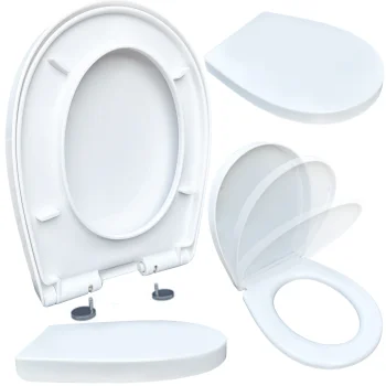 Duo-Sanit Universal Soft-Close Toilet Seat, White