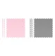 Ricokids 738234 Foam Puzzle Play Mat 180x180 cm, 9 pcs, Grey/Pink