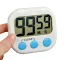 Digital Kitchen Timer with Magnet and LCD Display, White