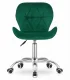 AVOLA Velvet Swivel Office Chair with Wide Back, Green