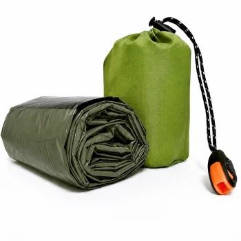 Thermal Emergency Sleeping Bag, 200x90 cm, Green
