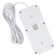 Maclean MCE391 W Power Strip, 6 Sockets, 4x USB, 1x USB-C, 2500W, 3m, White