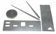 Stylish Wall Clock DIY 80-120 cm, Silver