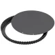 KAISER La Forme Plus Quiche and Tart Tin with Lifting Base 32 cm, Black