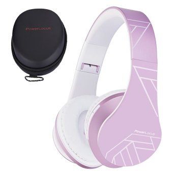 PowerLocus P2 Kids Wireless Headphones, Purple/White