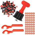 Reusable Tile Leveling System 150pcs with Spacers and Wrenches