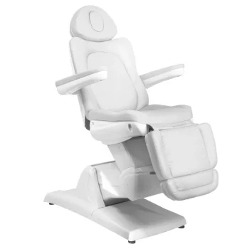 Azzurro 870 Electric Beauty Bed Chair with 3 Motors, White