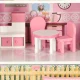 Lulilo Papilio Wooden Dollhouse, 80cm, White/Pink