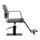 Gabbiano Porto Salon Chair, Gray with Black Base
