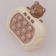 Electronic Pop It Game Maxlife MXPS-100 Bear Sensory Fidget Toy for Kids, beige