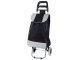 Solid Foldable Shopping Trolley Bag on Wheels Black