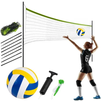 Neo-Sport Volleyball and Badminton Net with Stand, 570 cm