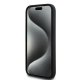 DKNY iPhone 15 / 14 / 13 Case Liquid Silicone White Printed Logo MagSafe, Black