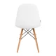 4Rico QS-185 Scandinavian Eco Leather Chair, White