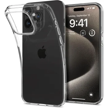 Spigen iPhone 15 Pro Max Case Liquid Crystal, Clear