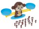 Educational interactive scales for counting, mathematics (with numbers), monkey