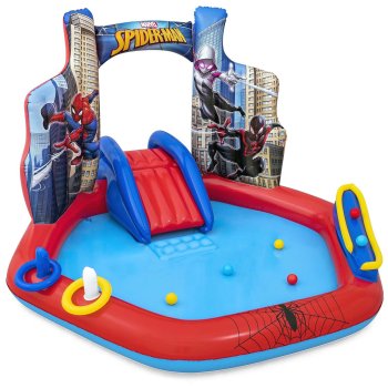 Spider-Man Inflatable Play Center Water Park 211x206x127 cm Bestway 98793