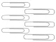 Metal Paper Clips 31mm 70 Pieces Office Supplies, Silver